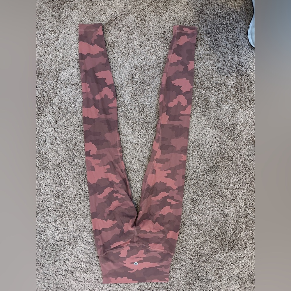 pink camo lululemon leggings